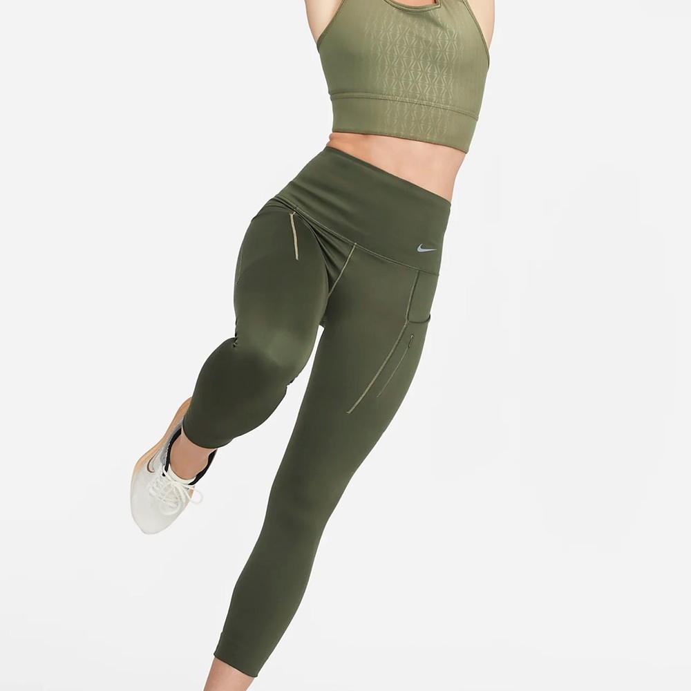 Nike Go Firm-Support High-Waisted 7/8 Leggings with Pockets